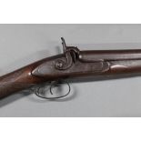 * Wallas of Wigton & Carlisle a percussion muzzle loading shotgun, probably a 10 bore,