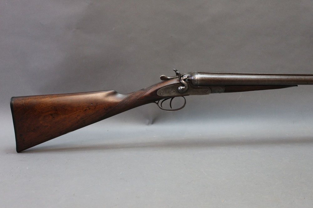 * Midland Gun Company a 12 bore side by side shotgun, with 30" Damascus barrels, 2 1/2" chambers, - Image 2 of 2