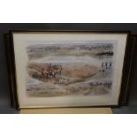 A Signed limited edition print of the Coniston Foxhounds on Broughton Moor, numbered 84,