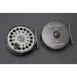 Sharpes of Aberdeen, two The Gordon Salmon fly reels, 3 1/4".