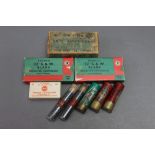 * Two Pneumatic Cartridge Company cut out cartridges, together with Kynoch 32 blanks,