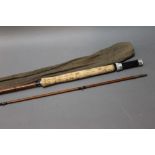 J.S. Sharpe Aberdeen, The Scottie split cane trout fly rod, in two sections, 10'.