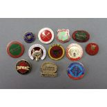Twelve hunt badges, to include Monmouthshire Hunt Club, Border Counties Hound Club,