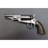 * A revolver with a 3 1/2" barrel and five shot cylinder, the plain frame stamped 24549.