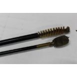 * Two large caliber cleaning rods, +/- 170 cm.