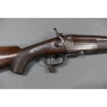 * J F Smythe a single barrel 8 bore wildfowling gun,