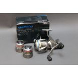 A Shimano bait runner Aero GTE6000B, with box and two spare spools.