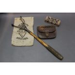 * M Harvey & Co Ltd Walsall, a leather ammunition pouch dated 1917,