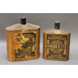 * Two vintage tins of Amberlite gunpowder by Curtis & Harvey.