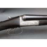 George Hinton a 12 bore side by side shotgun, with 30" barrels, improved and half choke,
