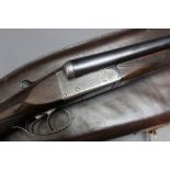 Alex Martin a 12 bore side by side shotgun, with 28" barrels, quarter and half choke,