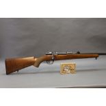 A Mauser model 98 bolt action rifle, caliber 8 x 57 with wooden stock,