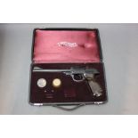 * Walther LP 53 cal 177 air pistol, in an original Walther case. Serial No. 048007.