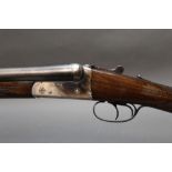 Zabala Aztec 12 bore side by side shotgun, with 27 1/2" barrels, improved and half choke,