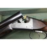 Charles Ingram a 12 bore side by side shotgun, with 28" barrels, improved and improved choke,