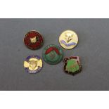 Five fox hunt badges, Ullswater, Eskdale and Ennerdale Foxhounds, Coniston,