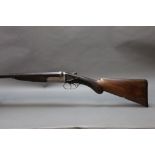 J Rowlatt a 12 bore side by side shotgun, with 28" sleeved barrels, half and full choke,