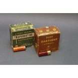 Two boxes of vintage Eley 12 bore shotgun cartridges, to include Eley trap shooting, paper cased,