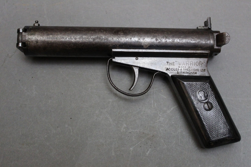 * The Warrior made by Accles & Shelvoke Ltd Birmingham, cal 177 air pistol,