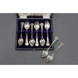 Six Holmrook Rifle Club silver spoons, by Elkington & Co,