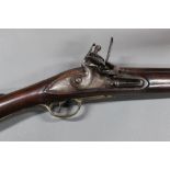 * Coombes of Bath a large flintlock musket, 59 1/2" barrel, with proof marks,