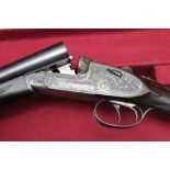 An AYA No 2 12 bore side by side shotgun, with 28" barrels, improved and quarter choke,