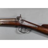 * Simmons a percussion muzzle loading shotgun, with 26 3/4" Damascus barrels,