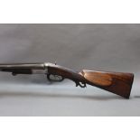 * A Continental 16 bore side/side Teschner-Collath Patent slide and tilt under lever shotgun,