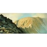 John Campbell, watercolour "Striding Edge".