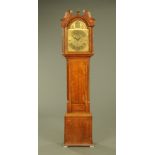 A George III oak longcase clock by David Lion Biggar,