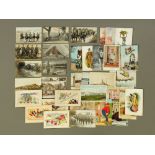 A quantity of early 20th century postcards, military and others.