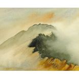 John Neighbour, watercolour "Sharp Edge", 20 cm x 25 cm, framed, signed.