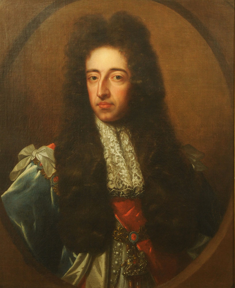 Attributed to John Riley (1646-1691), oil painting, portrait of King William III.