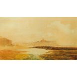 Thomas Chambers (1828-1910), a watercolour "Scarborough Castle from the Bay", 12.