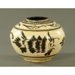 A Chinese Cizhou-type stoneware jar,