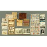 A collection of vintage postcards, French, Italian, motor cars, aviation etc.