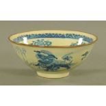 A Chinese Celadon Xuantong Qing dynasty (1909-1911) bowl, decorated with dragons,