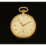 A Rolex rolled gold gentleman's pocket watch,