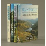 Four Alfred Wainwright first edition signed copies, Fell Walking with Wainwright, Coast to Coast,