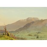 Len Roope (1917-2005), a watercolour "Skiddaw January Morning". 21.