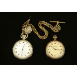 A vintage pocket watch by Recta, and another by Inventic.