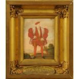 19th century school, miniature watercolour heightened in gilt,