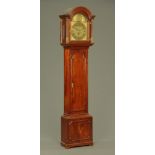 A George III mahogany longcase clock by Robert Manley London, with eight day striking movement,