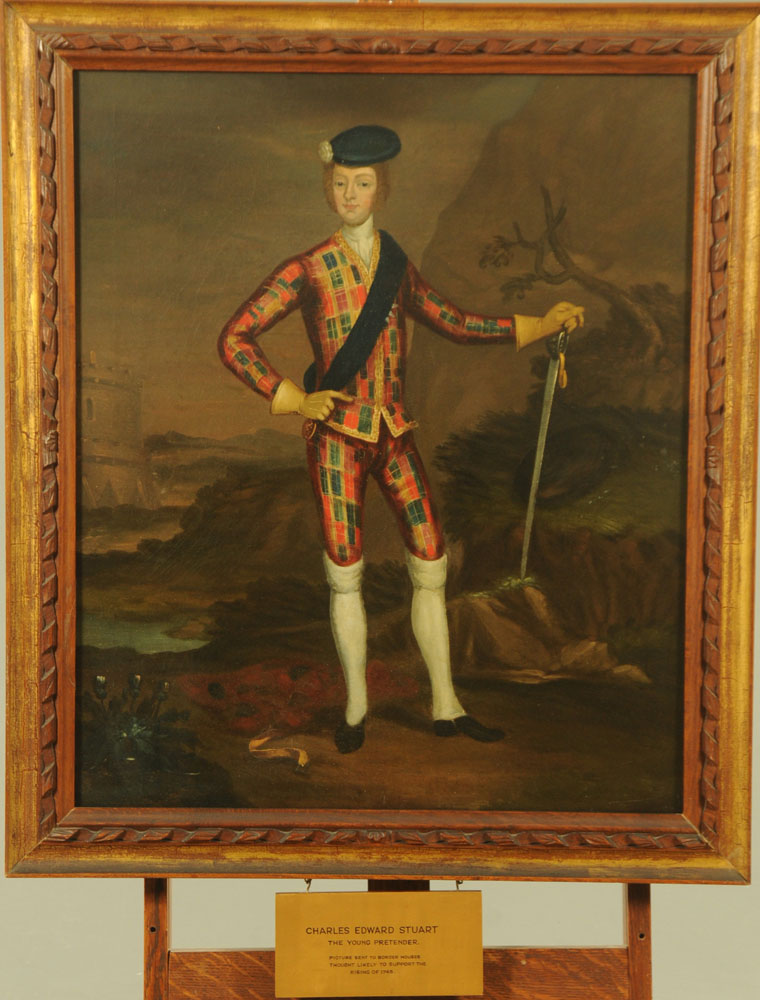 Style of "Wassdail" (possibly James Worsdale) oil painting, "Portrait of Charles Edward Stuart, - Image 2 of 8