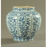A Chinese blue and white porcelain Guan,