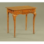 A George III oak side table,