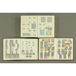 Three albums of mint GB stamps, many in blocks, gutter pairs, traffic lights, part sheets,