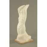 Josefina de Vasconcellos (1904-2005), a plaster maquette of a sea nymph. Height 63.5 cm.