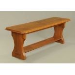 A late Victorian oak serving table,