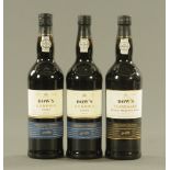 Two 75 cl bottles of Dow's Renown port,